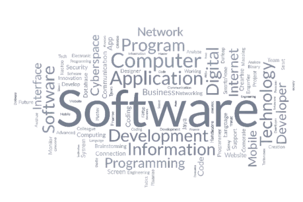 Yazılım terimleri hakkında illüstrasyon